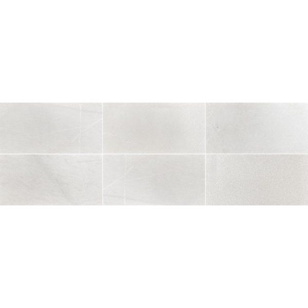 Alpina White Polished/Honed Marble Tile 12"x24"