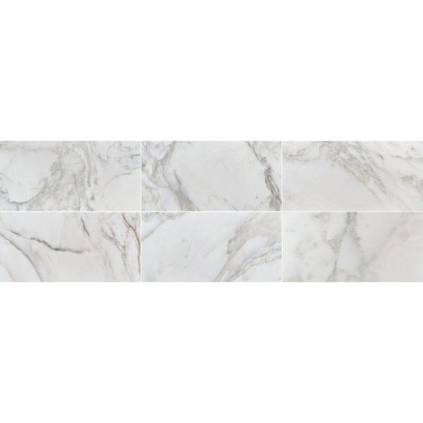 Calacata Ora Polished Marble Tile 12"x24"