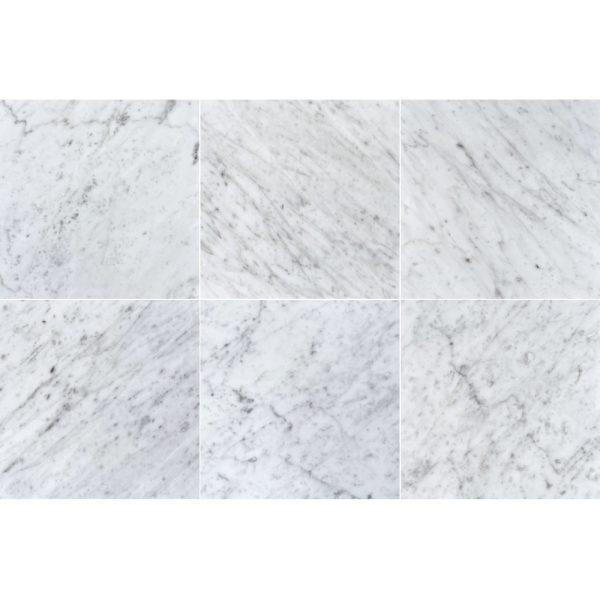 Carrara Polished Marble Tile 24"x24"