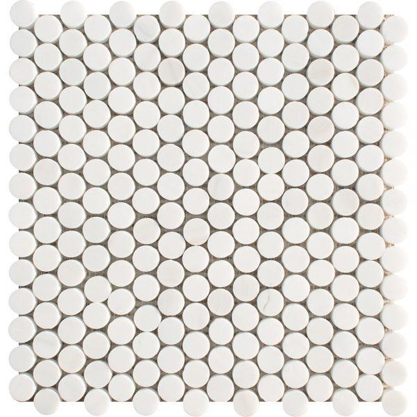 Dolomite Honed Marble Waterjet Mosaic