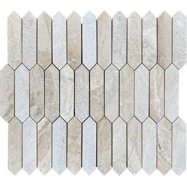 Marya Royal Polished Marble Picket Mosaic