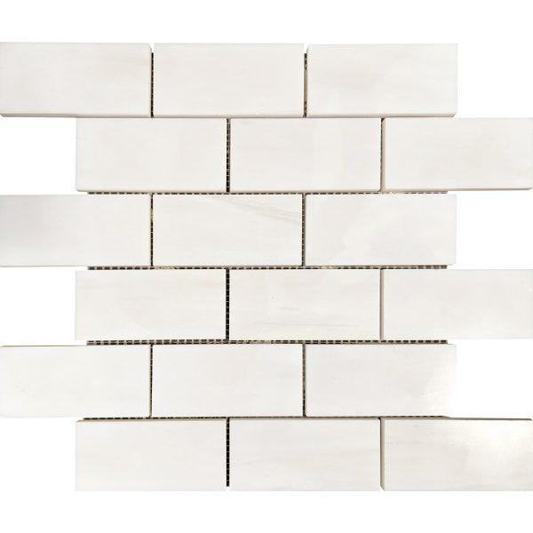 Dolomite Polished Marble Subway Mosaic 2"x4"