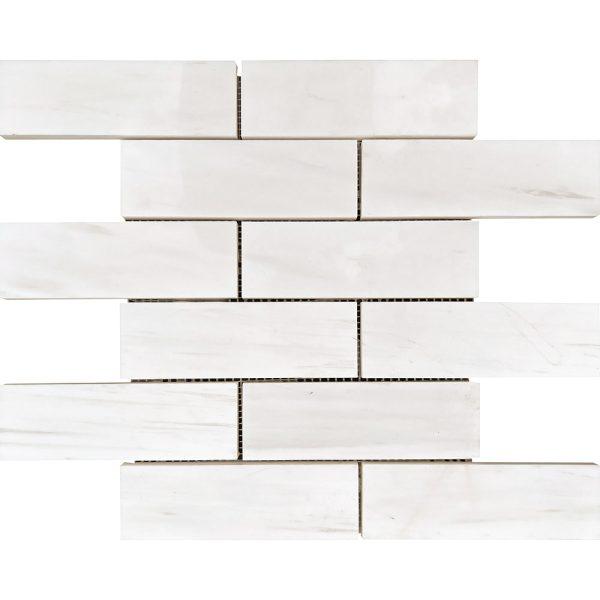 Dolomite Polished Marble Subway Mosaic 2"x6"