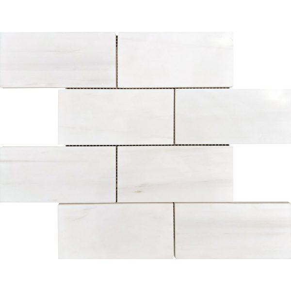 Dolomite Polished Marble Subway Mosaic 3"x6"