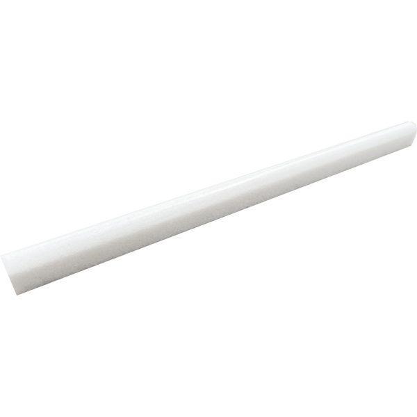 Suzuko Crystal White Polished Marble Pencil Moulding