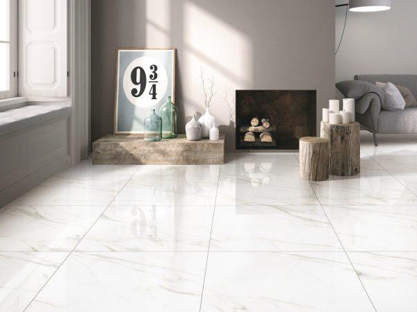 Calacatta White Gold Matte 2.0 Porcelain Tile 24"x24"