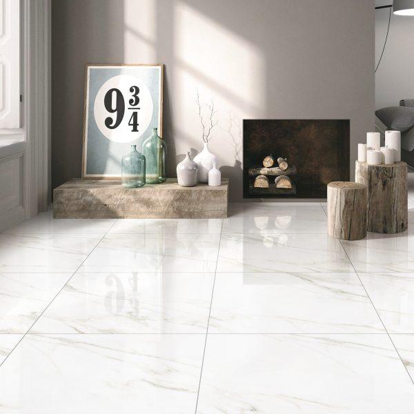 Calacatta White Gold Matte 2.0 Porcelain Tile 24