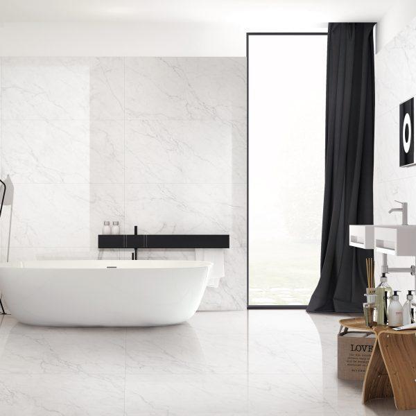 Carrara Classic Porcelain Tile 24